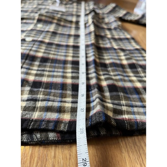 NWT Everlane Mens Brown Plaid Button Up Shirt Size Medium - Picture 12 of 12